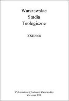 Warszawskie Studia Teologiczne. T. 21 (2008) - Strony wstępne, spis treści