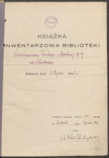 Biblioteka Akademii Teologii Katolickiej - Inwentarz Nr 5