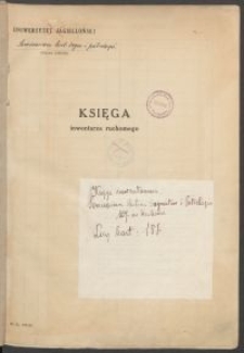 Biblioteka Akademii Teologii Katolickiej - Inwentarz Nr 16