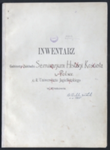 Biblioteka Akademii Teologii Katolickiej - Inwentarz Nr 2