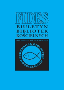Fides : biuletyn bibliotek kościelnych. R. 23, nr 2 (2017)