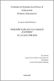 Świętość kapłana na łamach "Pastores" w latach 1998-2018