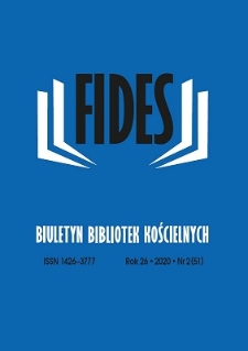 Fides : biuletyn bibliotek kościelnych. R. 26, nr 2 (2020)