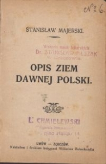 Opis ziem dawnej Polski