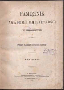 Pamiętnik Akademii Umiejętności w Krakowie : Wydziały: Filologiczny i Historyczno-Filozoficzny. T. 2