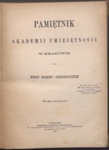 Pamiętnik Akademii Umiejętności w Krakowie : Wydziały: Filologiczny i Historyczno-Filozoficzny. T. 4