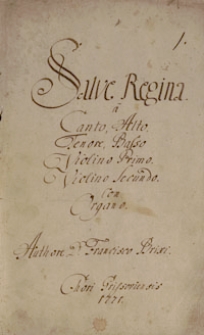 Salve Regina in Canto, Alto …