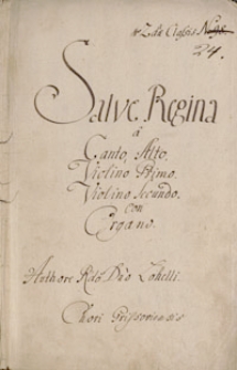 Salve Regina a Canto Alto, Violino Primo …