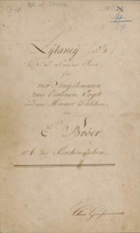 Lytaney (…) S. S. Nomine Iesu