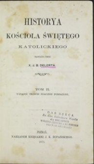 Historya Kościoła świętego katolickiego. T. 2