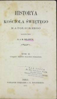 Historya Kościoła świętego katolickiego. T. 2