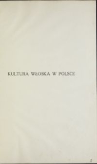 Kultura włoska wieków średnich w Polsce