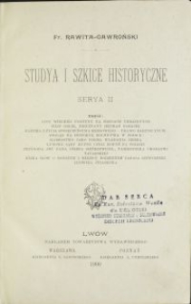 Studya i szkice historyczne : serya II