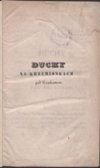 Duchy na Krzemionkach pod Krakowem