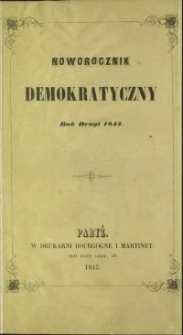 Noworocznik demokratyczny : 1843. [T.] 2