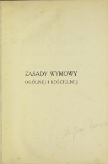 Zasady wymowy ogólnej i kościelnej : dla użytku duchowieństwa