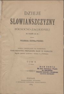 Dzieje słowiańszczyzny północno-zachodniej do połowy XIII w. T. 2