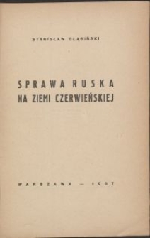 Sprawa ruska na Ziemi Czerwińskiej