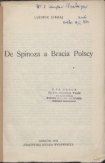 De Spinoza a Bracia Polscy