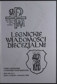 Legnickie Wiadomości Diecezjalne R. 8 (1999) nr 3