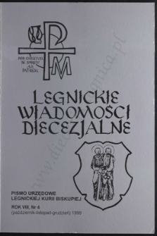 Legnickie Wiadomości Diecezjalne R. 8 (1999) nr 4