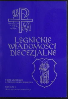Legnickie Wiadomości Diecezjalne R. 10 (2001) nr 3