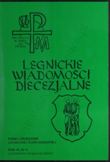 Legnickie Wiadomości Diecezjalne R. 11 (2002) nr 4