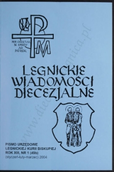 Legnickie Wiadomości Diecezjalne R. 13 (2004) nr 1