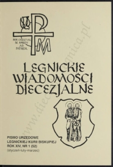 Legnickie Wiadomości Diecezjalne R. 14 (2005) nr 1