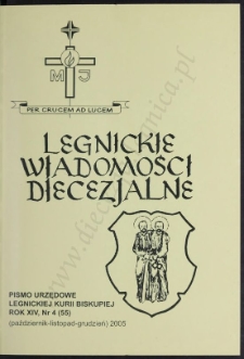 Legnickie Wiadomości Diecezjalne R. 14 (2005) nr 4