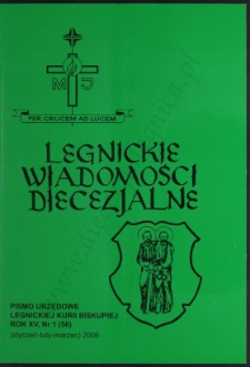 Legnickie Wiadomości Diecezjalne R. 15 (2006) nr 1