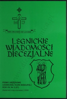 Legnickie Wiadomości Diecezjalne R. 15 (2006) nr 2