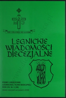 Legnickie Wiadomości Diecezjalne R. 15 (2006) nr 3