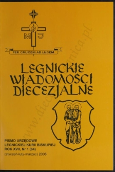 Legnickie Wiadomości Diecezjalne R. 17 (2008) nr 1