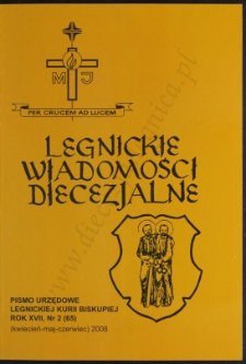 Legnickie Wiadomości Diecezjalne R. 17 (2008) nr 2