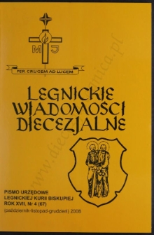 Legnickie Wiadomości Diecezjalne R. 17 (2008) nr 4