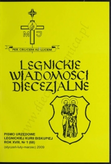 Legnickie Wiadomości Diecezjalne R. 18 (2009) nr 1
