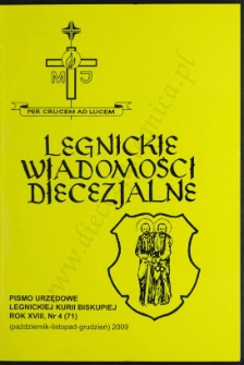 Legnickie Wiadomości Diecezjalne R. 18 (2009) nr 4