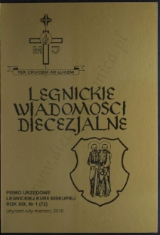 Legnickie Wiadomości Diecezjalne R. 19 (2010) nr 1