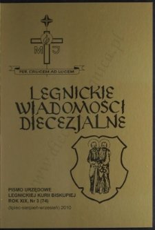Legnickie Wiadomości Diecezjalne R. 19 (2010) nr 3