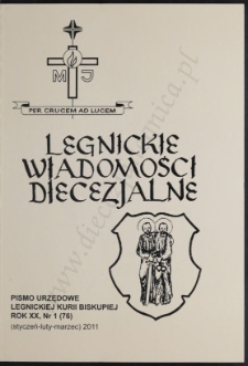 Legnickie Wiadomości Diecezjalne R. 20 (2011) nr 1