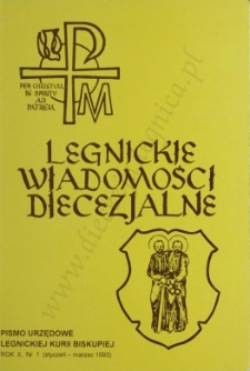 Legnickie Wiadomości Diecezjalne R. 2 (1993) nr 1