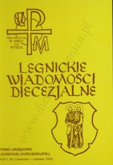 Legnickie Wiadomości Diecezjalne R. 2 (1993) nr 2