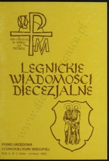 Legnickie Wiadomości Diecezjalne R. 2 (1993) nr 3