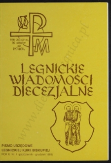 Legnickie Wiadomości Diecezjalne R. 2 (1993) nr 4