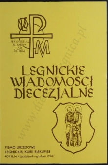 Legnickie Wiadomości Diecezjalne R. 3 (1994) nr 4