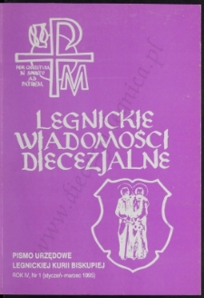 Legnickie Wiadomości Diecezjalne R. 4 (1995) nr 1