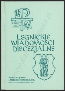Legnickie Wiadomości Diecezjalne R. 5 (1996) nr 2