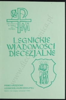 Legnickie Wiadomości Diecezjalne R. 5 (1996) nr 3