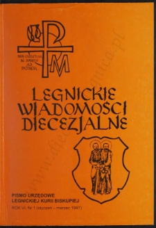 Legnickie Wiadomości Diecezjalne R. 6 (1997) nr 1
